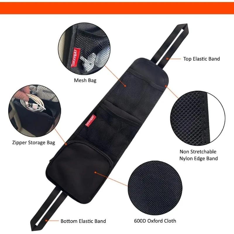 Autositz Seiten-Organizer Autoaufbewahrung Hängetasche mit Netztasche für Telefone Getränke und Sachen Kompatibel mit Autos SUVs LKWs