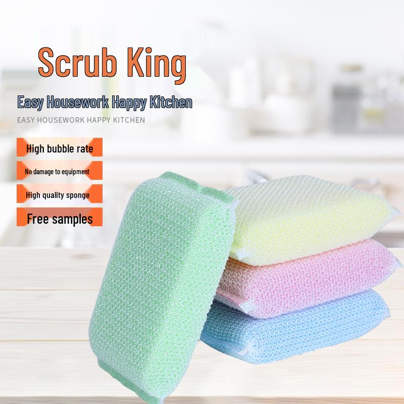 Household Kitchen Dishwashing Scrubber Sponge Block