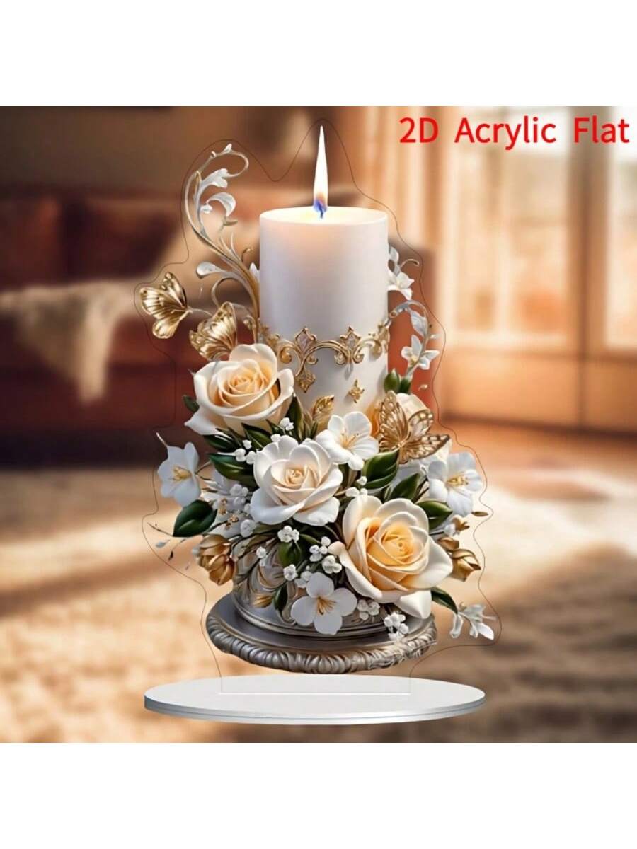 

1 piece of candle table decoration ornaments, friendship gifts, friend gifts, study decoration, holiday party decoration