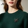 Creative Gift for Her Spider Brooch Pin Women Men, Faux Crystal Gothic Decorative Coat Insect Brooch, Halloween Punk Vampire Costume Accessories