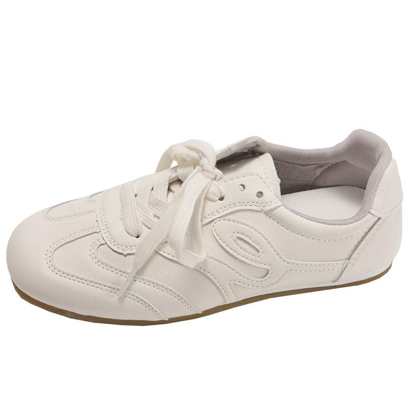 White explosion, retro thick-soled inner height-increasing little white shoes, women's 2025 new autumn soft-soled Forrest Gump training shoes