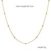 European and American Fashion Plated 18K Gold Stainless Steel Figaro Necklace Women's Trend Versatile Titanium Steel Chain Necklace