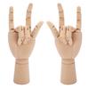 Holz Schaufensterpuppe Hand Flexible Gelenke Finger Zeichnen Schaufensterpuppe Hand für Heimdekorationen Skizzieren Gi