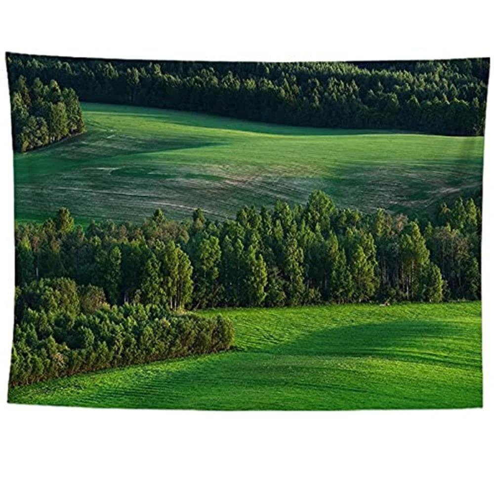 Спальня Гостиная Гобелен Парк Цветы Природный Пейзаж Узор Модный Домашний Декор Гобелен — фото 3
