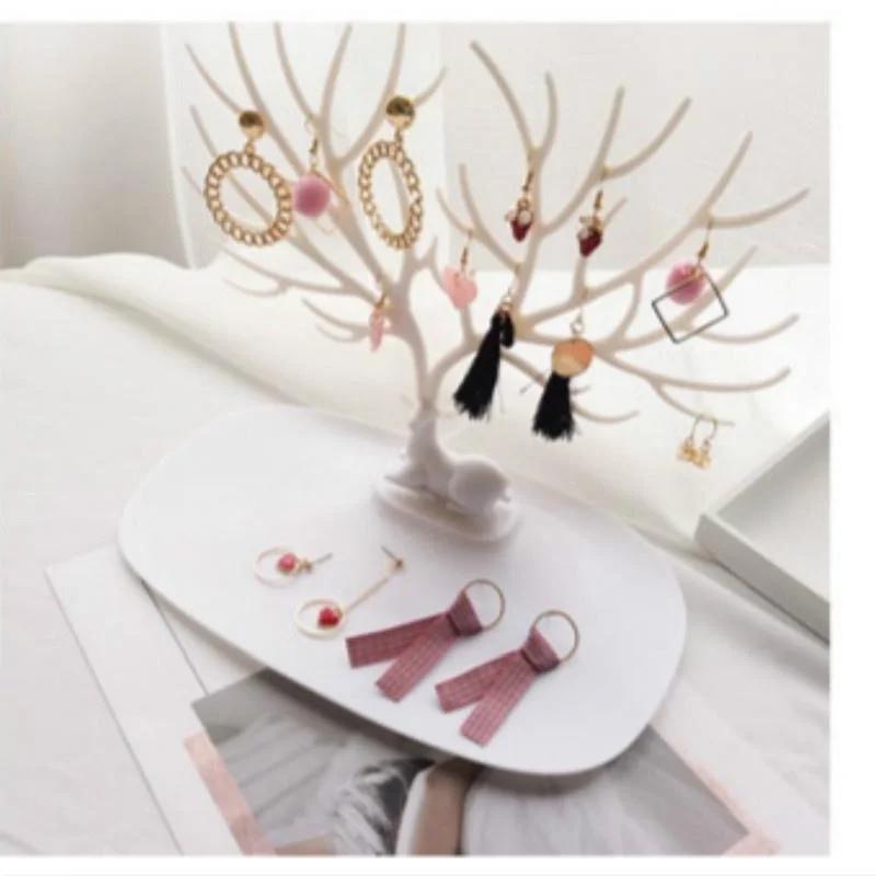 1 Pcs Tree Shape Jewelry Rack Jewelry Necklace Small Antlers Rack Jewelry Storage Display Rack Accessories Gifts Supplies