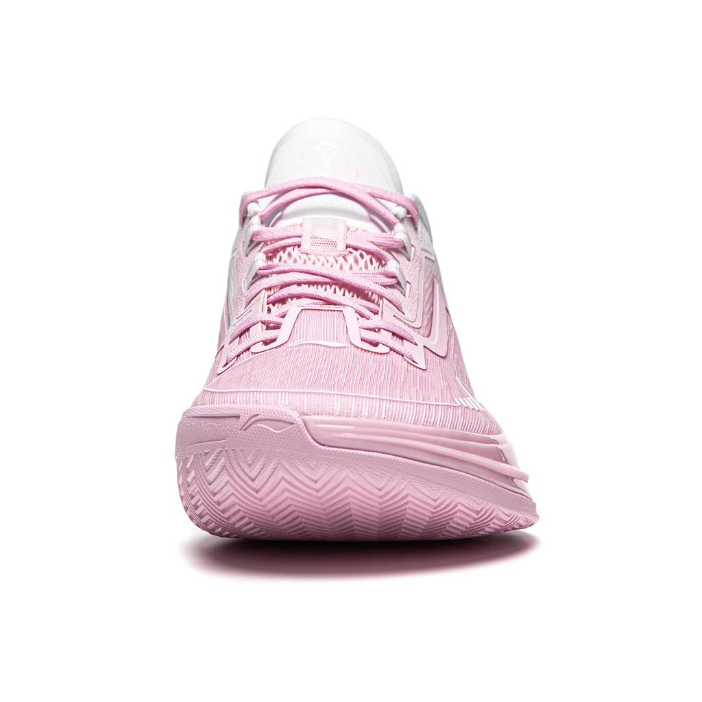 Li Ning Liren Assassin 1 Basketball Shoes Men's Low Top Soft Cherry Blossom Pink/Standard White ABPU021-6