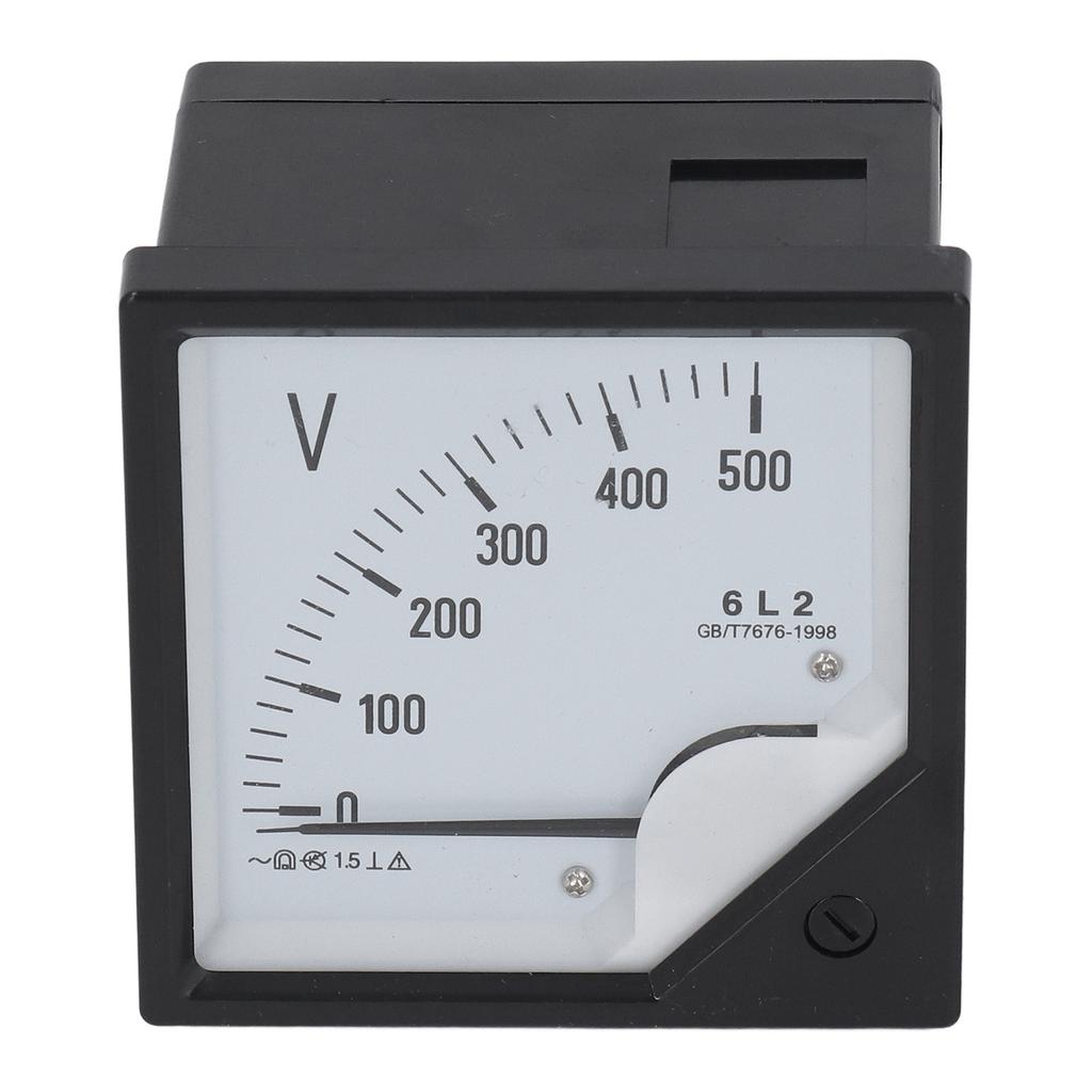 Analog Voltmeter AC 0‑500V Pointer Volt Meter Panel Needle Voltage Gauge for Equipment