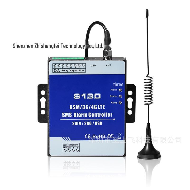 S130 GSM Remote SMS Alarm Controller with Temperature & Humidity Detection and 2-Way Relay Output.