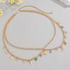 Beach Wind Irregular Gravel Waist Chain Sexy Chain Star Moon Pendant Body Chain Female