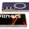 Electroplate Magnetic Rotating Ring Holder Phone Case for Samsung Galaxy S26 S25 S24 Ultra Leather Shockproof Protective Cover