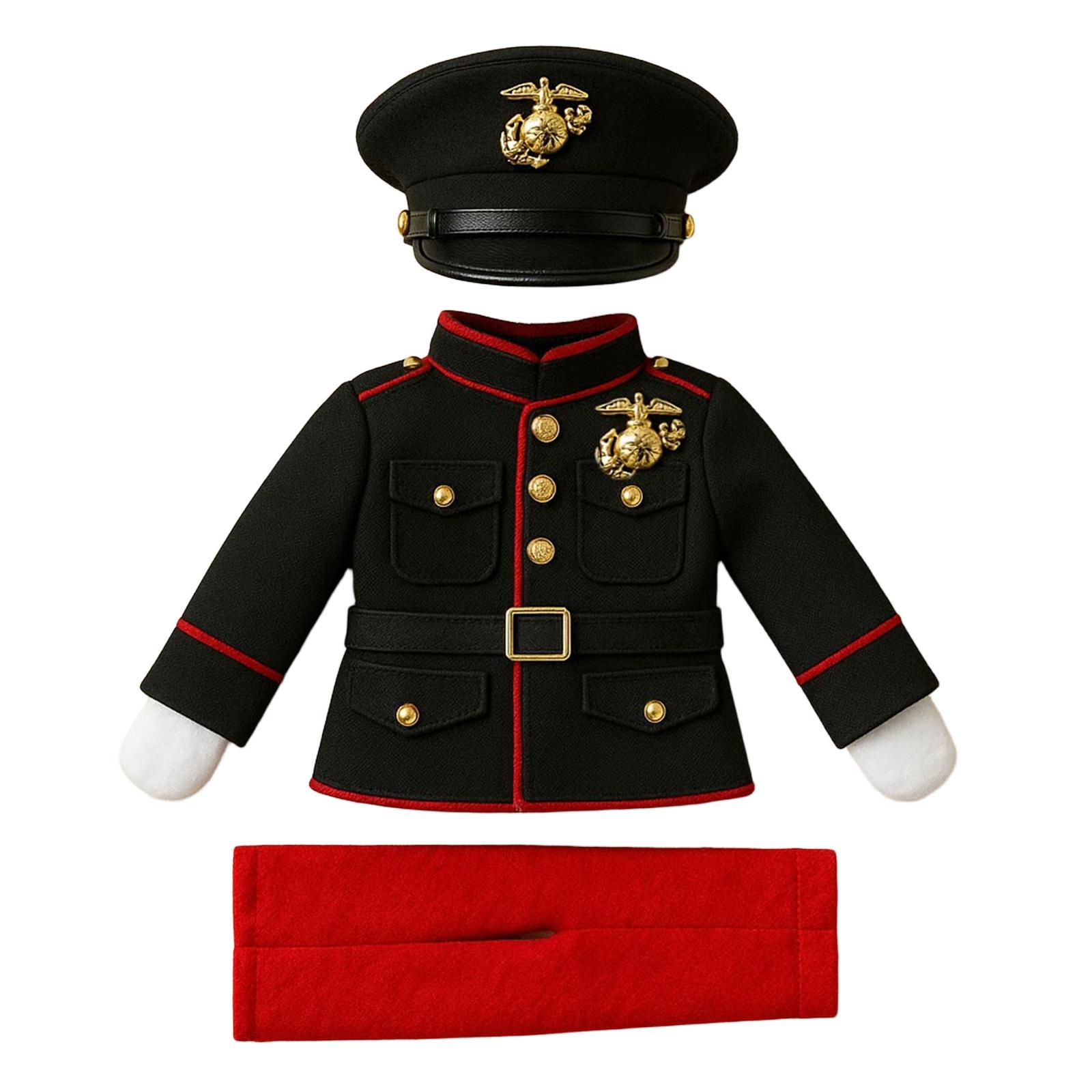 

Military Costume Creative Land, Sea And Clothes Three-Piece Set One Size