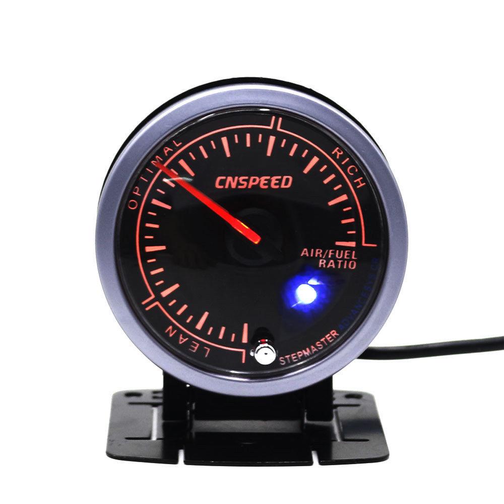 2.5" 60mm Step Motor Dual Color LED Car Air /Fuel Ratio Gauge Monitor W/ Holder