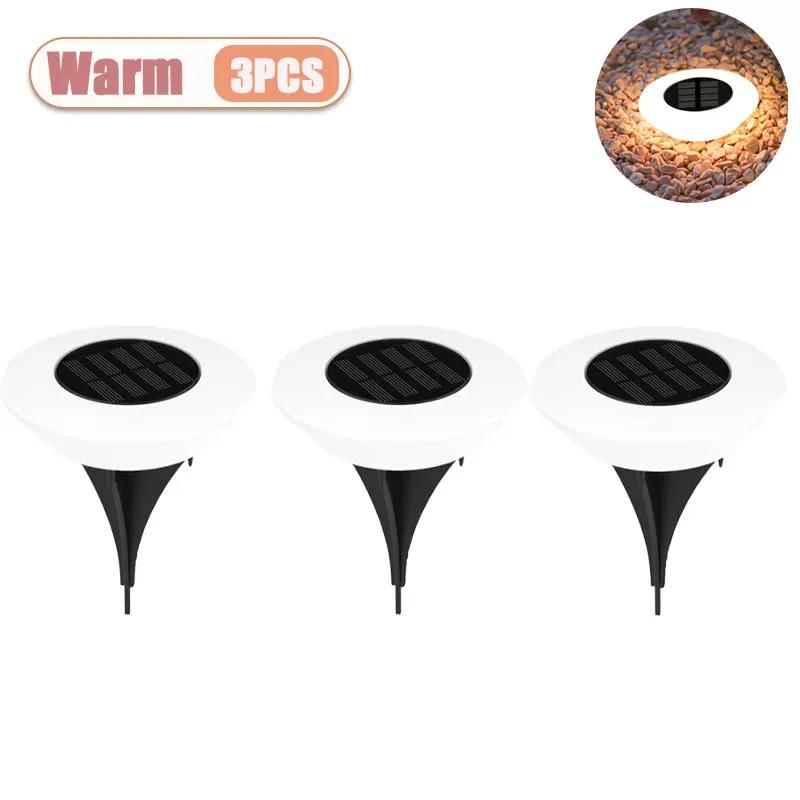 1-10 SZTUK Lampy Ogrodowe Solarne Wodoodporne Zewnętrzne Lampy LED Podłogowe Oświetlenie Krajobrazowe Wkopane do Dekoracji Podwórka