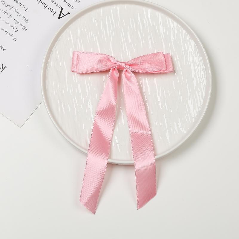 Baby Girls Bowknot Clip Headwear Hair Accessories Solid Color Elegance Headwear Hairpins Advanced Princess duckbill clip Hair clip