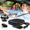2IN1Car Heater&Cooling Fan 12V 120W/24V 200W Portable Electric Windshield Defroster Defogger Demister,Anti-Fog Heating Dryer