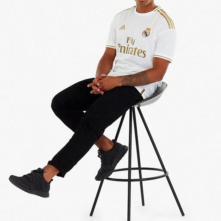 Adidas Real Madrid 2019-2020 Home Fan Edition Jersey With Letter Logo Stripes Men Top DW4433