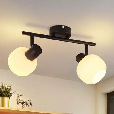 Spot De Plafond NETTLIFE Morden E14 2 Flammes Noir