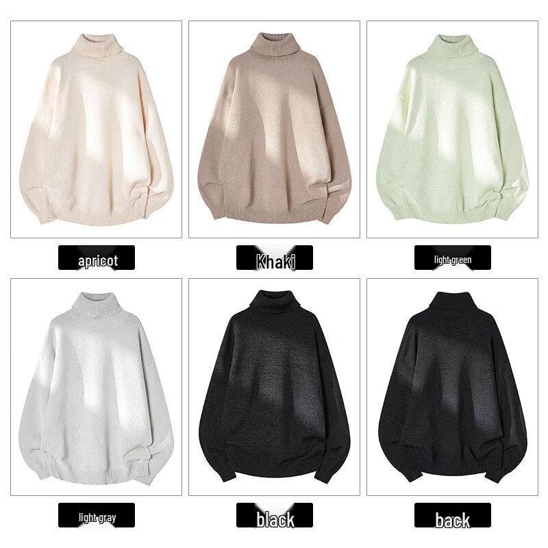 JEANSWEST Men's High-Neck Warm Knit Sweater