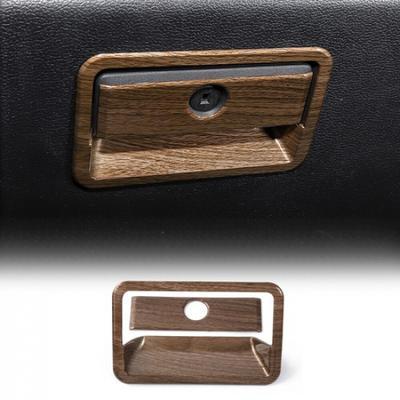 Front Co-pilot Storage Box Handle Trim Decor Cover Bezels For Ford F150 2015-20