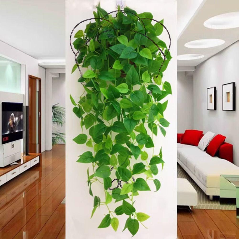 Hul Hengende Jern Blomsterpotte Metall Hengende Kurv Potte Slitesterk Hengende Veggkurv Hjem Hage