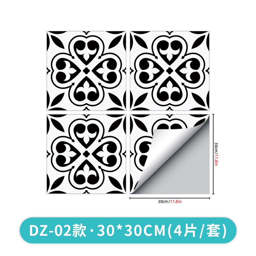 Amjpvc Anti-Skid Twill Printing Combination Splicing Floor Sticker Bathroom Bedroom Living Room Diy Floor Sticker
