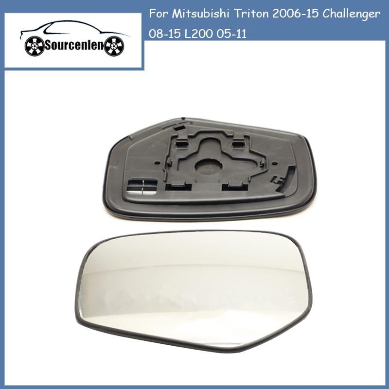 

Зеркальный элемент с подогревом, выпуклый, для пикапа Mitsubishi Triton 2006-15 Challenger 08-15 L200 05-11 7632A225 7632A226 Right