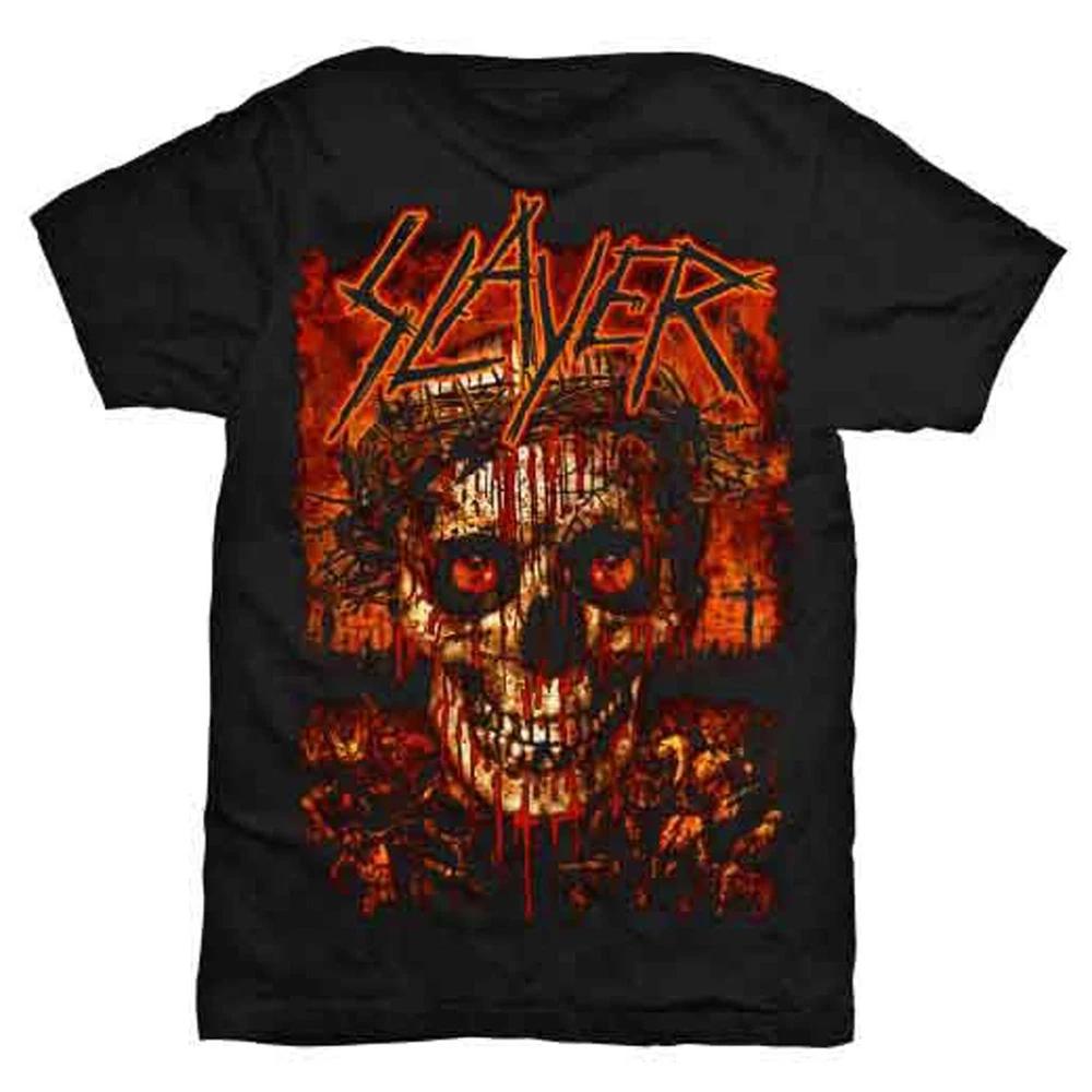 Футболка с логотипом группы Slayer Crowned Skull XL