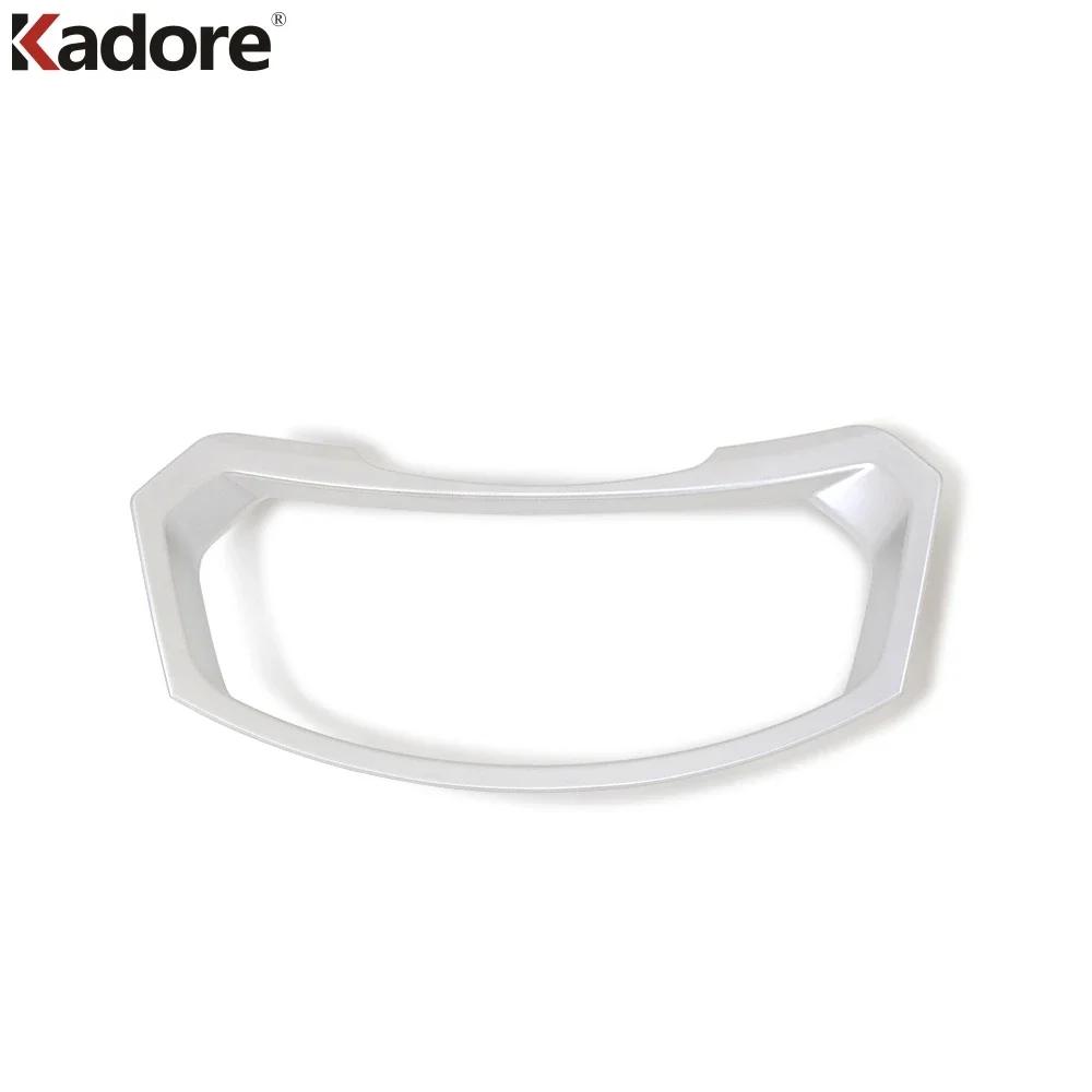 Car Dashboard trument Frame Panel Cover Trim For Volkswagen VW Tiguan MK2 2017 2018 Carbon Fiber Interior Molding Accessories