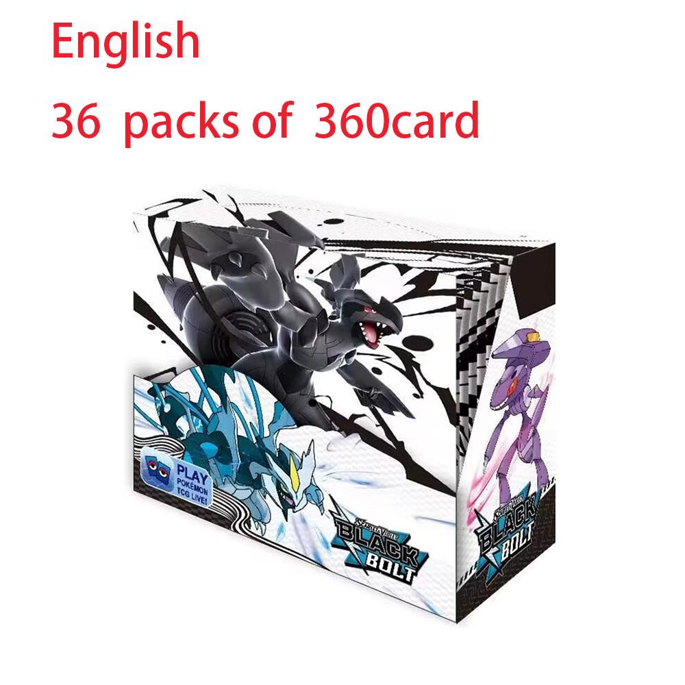 Niet-giftig Nieuw 360 Pokmon Scarlet Violet Zwarte Draak Witte Draak Kaart Pokmon Booster Zwaard Schild Serie Huisdier Elf Flash Kaart