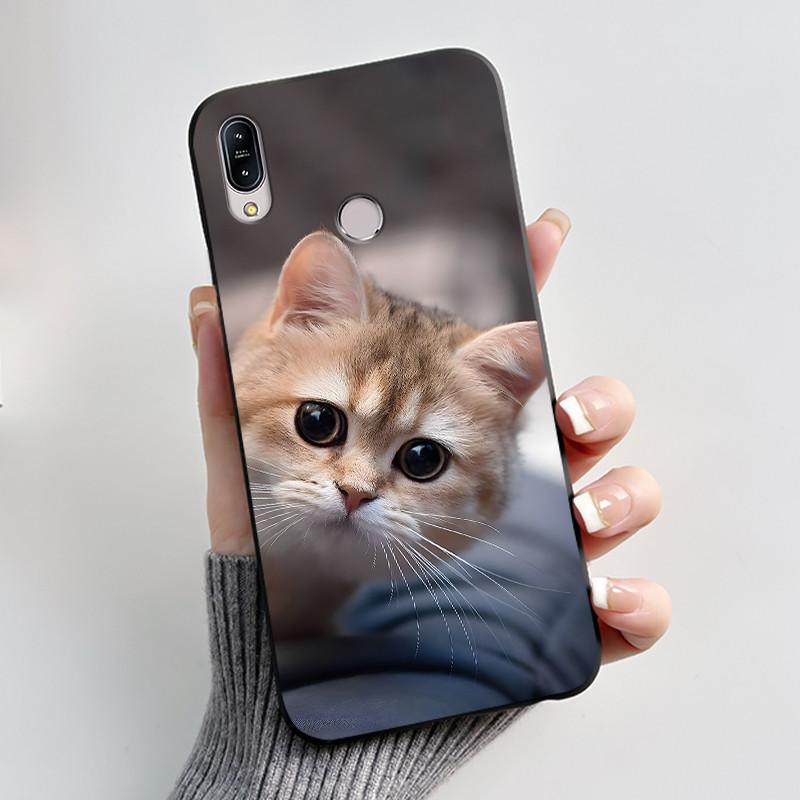 Casing For Asus Zenfone Max M2 ZB633KL X01AD X01BD Phone Case Aesthetic Fashion Cute Cat Black Silicone Shockproof Cover Bumper