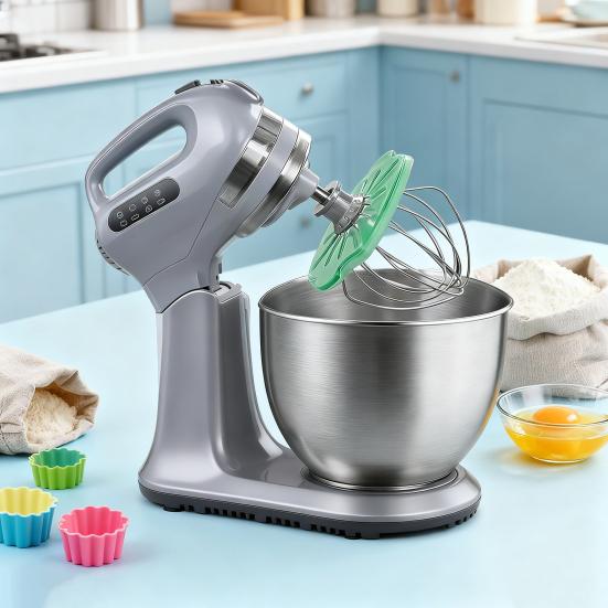 Yousheng Mixing Head Baffle Anti-Splatter Guard for Stand Mixer Universal Ingredient Slot Mixer Attachment Easy to Clean Kitchen Accessory for Mixers