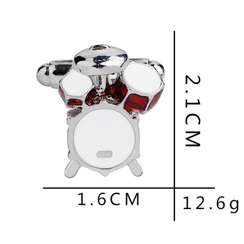 Guitar Cufflinks Fashion Personality Temperament Jewelry Cufflinks Men'S Band Drum French Cufflinks