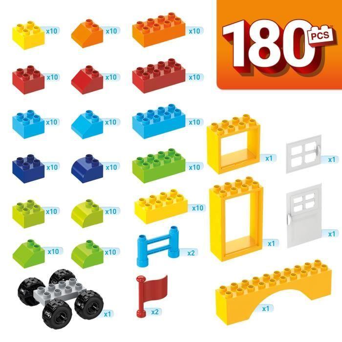 MEGA BLOKS Junior Builders Baril 180 blocs - 2 ans et +