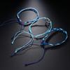 2024 3 Pcs/ Set Boho Wave Bracelet Multi-layer Hollow Cotton Rope Bracelets Set for Women Jewelry Gift