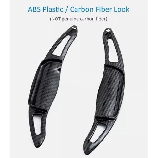 Carbon Fiber ABS Steering Wheel Paddle Shifter Extension For Toyota Camry 2018+