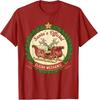 Santa's Sleigh Mechanic Funny Christmas Mechanic Graphic T-Shirt