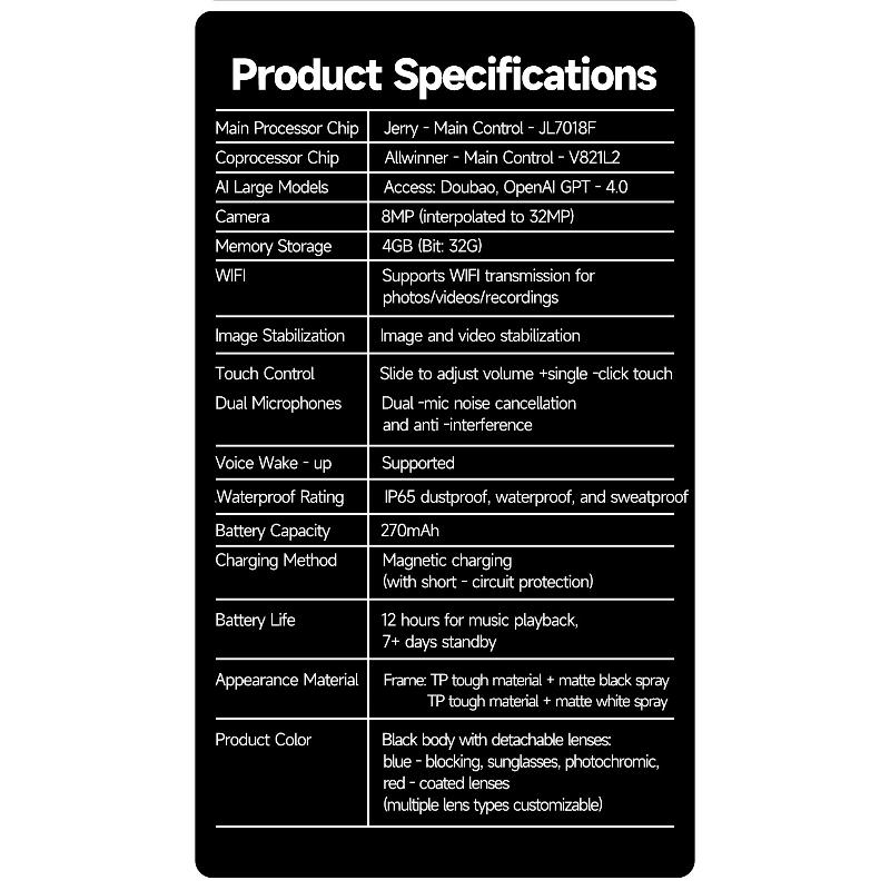 Neues Upgrade Intelligente Brille mit Kamera Videoaufnahme KI Fotoerkennung Bluetooth Anruf KI Übersetzung Sprach Sonnenbrille für Männer Frauen UV Schutz