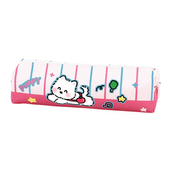 Cute Puppy Pencil Case Large Capacity Pencil Pouch Cartoon Students Stationery