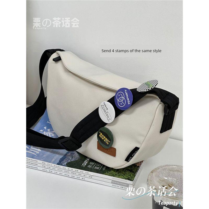 

Bag for Men and Women Japanese Style Sports Cycling Leisure Dumpling Bag Rice White