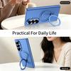 Matte Hinge Protective Case for Samsung Galaxy Z Fold8 Ultra Fold 7 6 5 4 3 Built In Magnetic Ring Kickstand Shockproof Cover Phone Bumpers