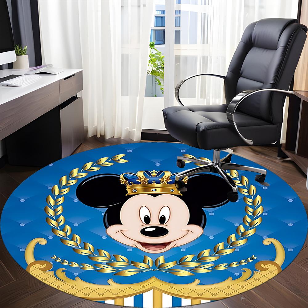 

1pc Mickey Mouse Chair Carpet for Office, Non-slip, Soft and Durable Office Rug, Perfect for Office yy251226027 80cm by 80cm