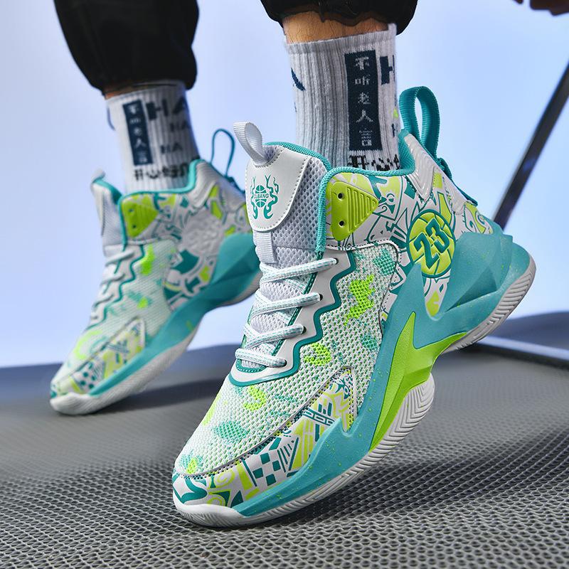 Basketballschuhe Herren High-Top neu Teenager-Schüler Herren Freizeitschuhe Sportschuhe Laufen Mesh Trainingsschuhe