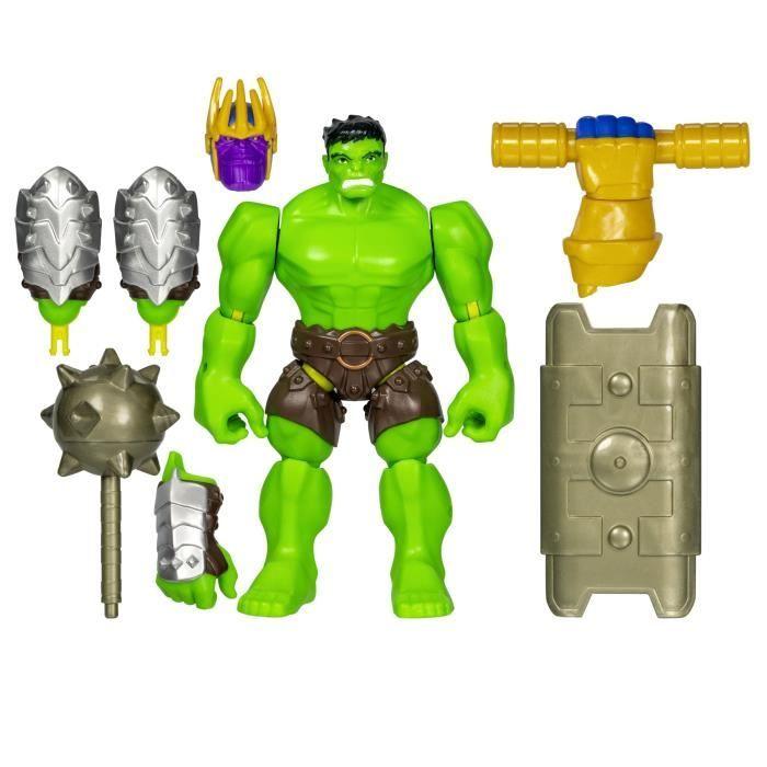 MixMashers Hulk Deluxe, figurine 12 cm personnalisable a mélanger et combiner avec accessoires, Marvel, des 4 ans