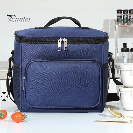 Große isolierte Lunchtasche, Lebensmittelaufbewahrungstasche für Restaurants, Bento-Box mit großer Kapazität, Picknicktasche, tragbarer, verdickter Thermo-Eisbeutel
