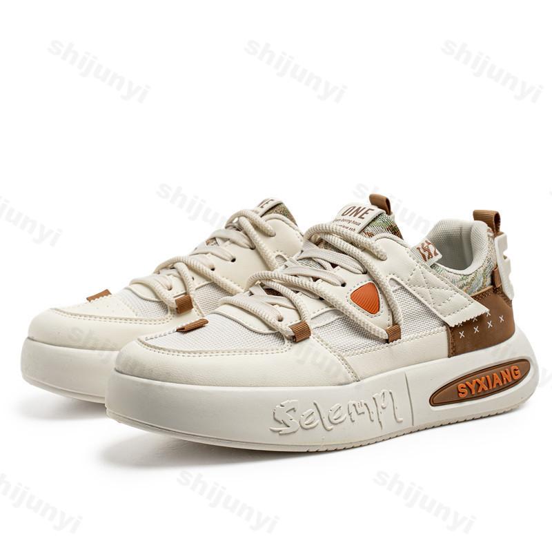 Fashion Men's Fashion Casual Sports Shoes 2025 New Summer Mesh Breathable Versatile Thick Sole Shoes Low Top Comfortable Chunky sneakers