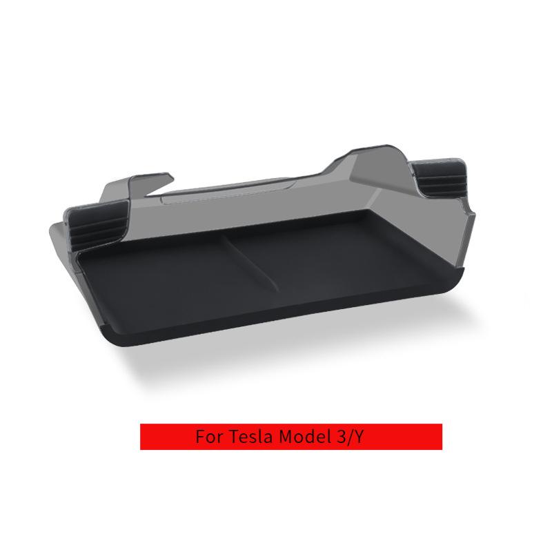 For Tesla Model 3/Y  New Model 3/Y  2025  Under Screen Storage Box Central Control Hidden Storage Organizer Tray Car Accessories