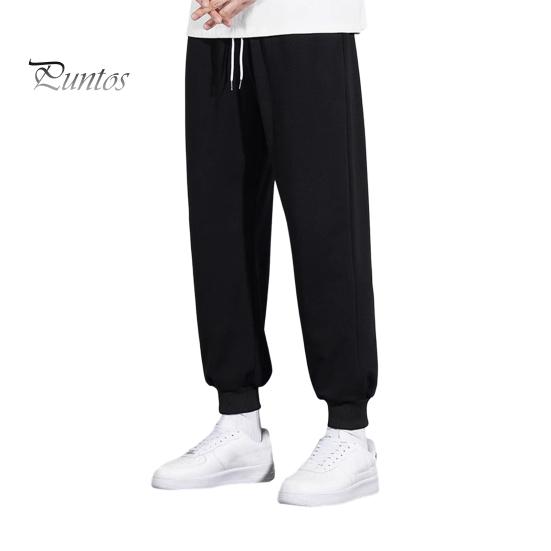 

Мужские брюки весна-осень с боковыми карманами, эластичный пояс на шнурке, широкие тонкие брюки, однотонные свободные спортивные брюки в уличном стиле L