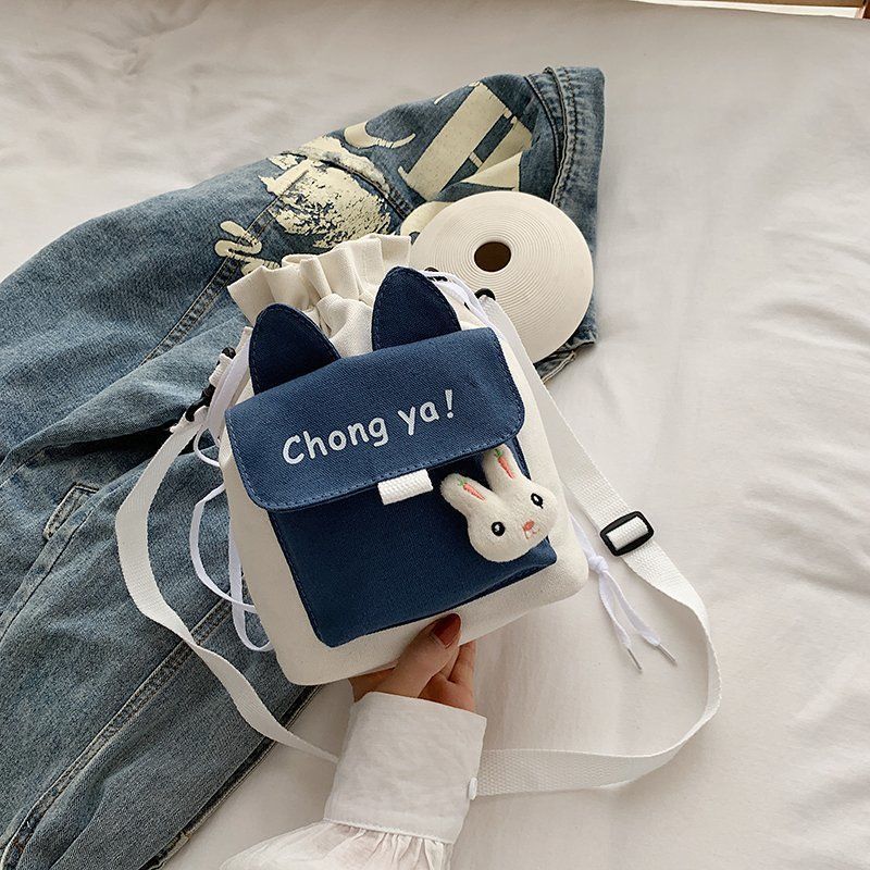 Einfache japanische Tasche, Schultasche, Schultertasche aus Nylon, einfarbig, Freizeittasche mit großer Kapazität, Umhängetasche für Männer und Frauen