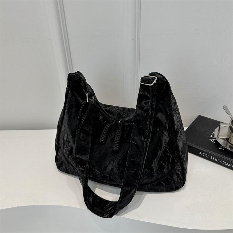 

Корейская версия большой вместительной сумки для женщин, новая стильная сумка-тоут, однотонная модная текстура, повседневная сумка через плечо для женщин