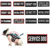 Pet Velcro Carrier Letter Embroidery Conspicuous Notice Badge Dog Supplies Decor